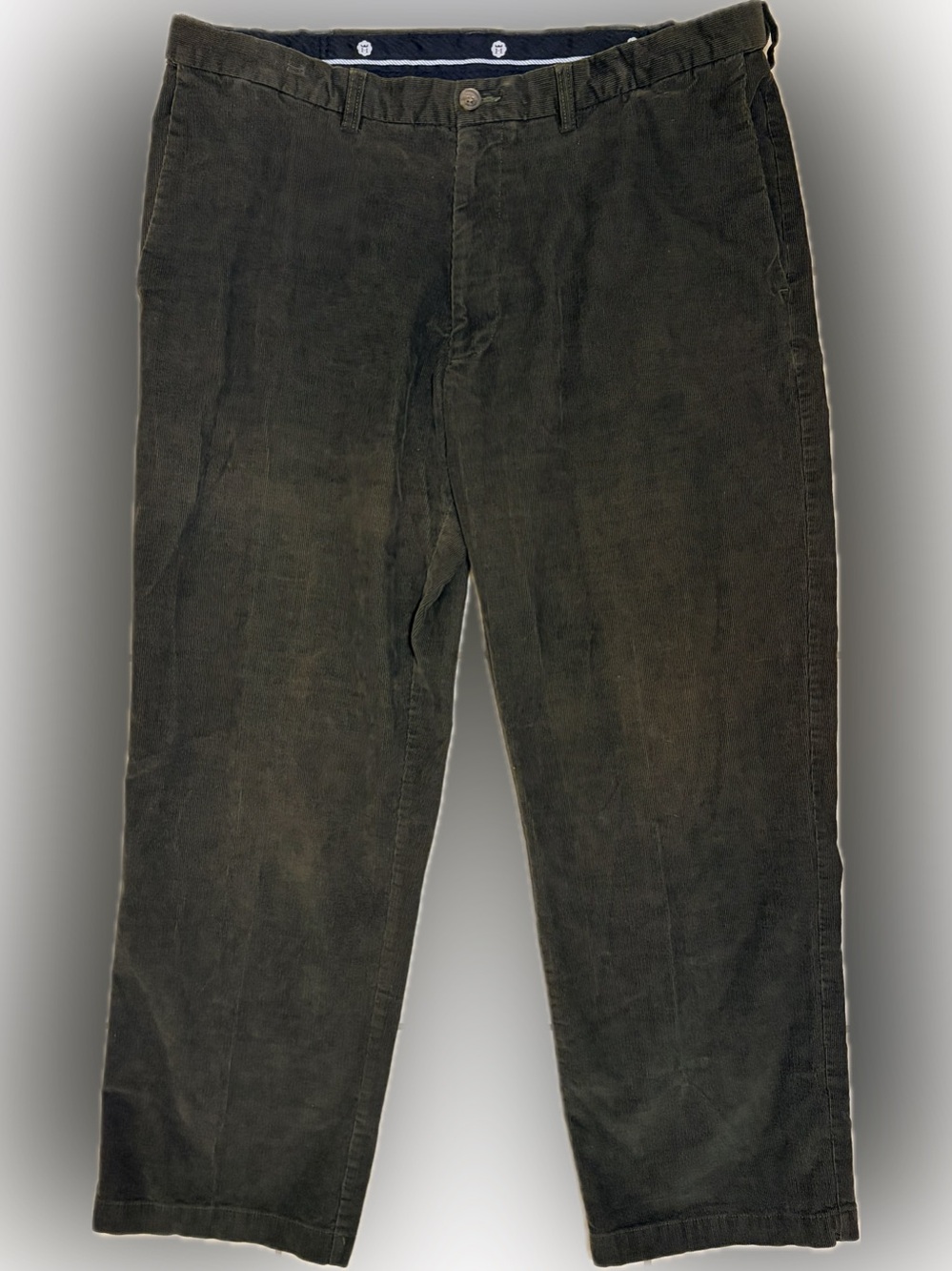 Haggar Men's Olive Green Corduroy Pants